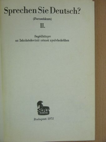 Sprechen sie Deutsch? II. [antikvár]