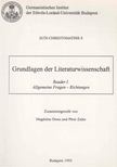 Orosz Magdolna, Zalán Péter - Grundlagen der Literaturwissenschaft - Reader I. [antikvár]