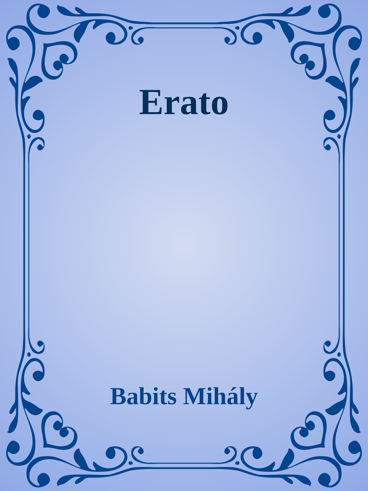 Babits Mihály - Erato [eKönyv: epub, mobi]