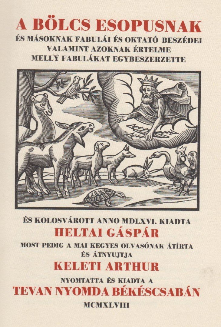 Aesopus - A bölcs Esopusnak és másoknak fabulái és oktató beszédei [antikvár]
