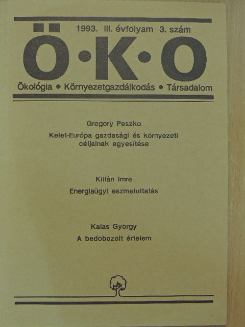Dr. Kalas György - ÖKO 1993/3 [antikvár]
