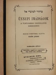Ünnepi imádságok III. [antikvár]