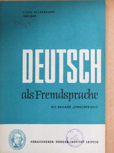 Gerhard Wazel - Deutsch als Fremdsprache 1/1978 [antikvár]