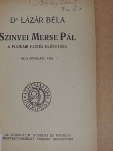 Dr. Lázár Béla - Szinyei Merse Pál [antikvár]