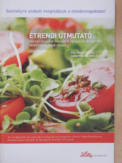 Kicsák Marian - Étrendi útmutató [antikvár]