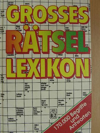 Grosses Rätsellexikon [antikvár]