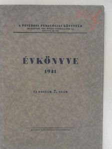 A Fővárosi Pedagógiai Könyvtár Évkönyve 1941 [antikvár]