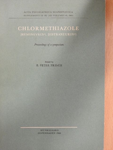 C.-O. Svedin - Chlormethiazole [antikvár]
