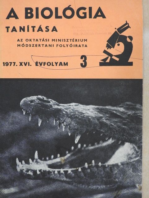 Andrássy Péter - A Biológia Tanítása 1977/3. [antikvár]