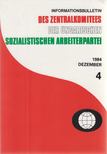 Informationsbulletin des Zentralkomitees der Ungarischen Sozialistischen Arbeiterpartei 4. 1984. Dezember [antikvár]