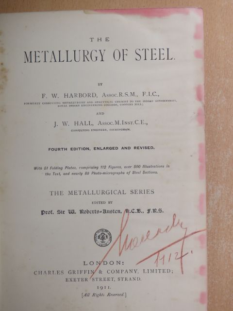 F.W. Harbord - The Metallurgy of Steel I-II. [antikvár]