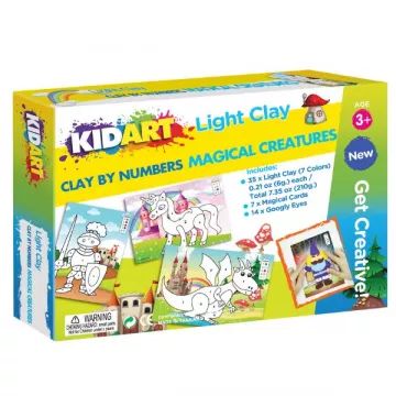 Kid Art: Gyurmázz számok szerint! Modellező gyurma készlet - Varázslatos lények