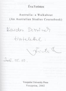Forintos Éva - Australia: ​A Walkabout (dedikált) [antikvár]