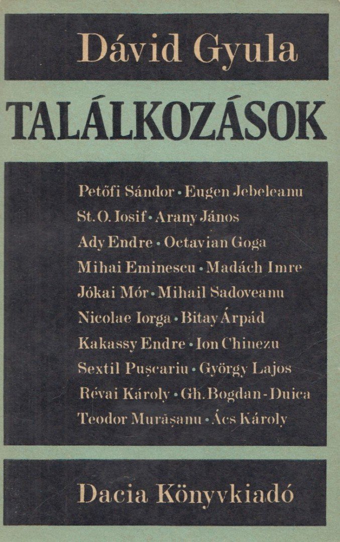 DÁVID GYULA - Találkozások [antikvár]