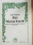 Balogh Béla Lajos - Havi Magyar Fórum 2001. október [antikvár]