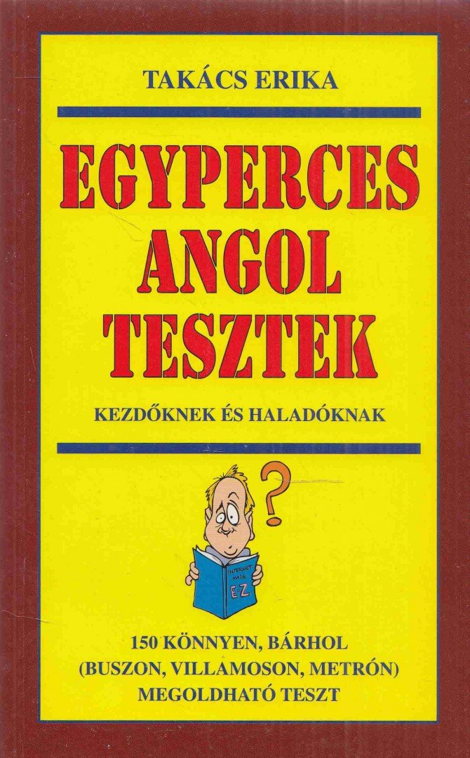 TAKÁCS ERIKA - Egyperces angol tesztek [antikvár]