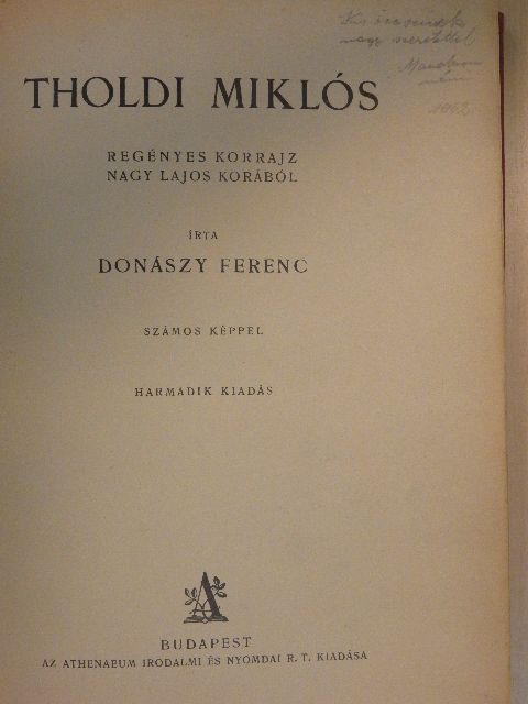 Donászy Ferencz - Tholdi Miklós [antikvár]
