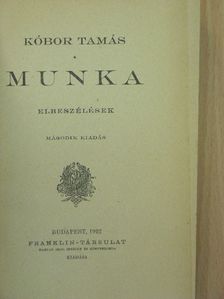 Kóbor Tamás - Munka [antikvár]