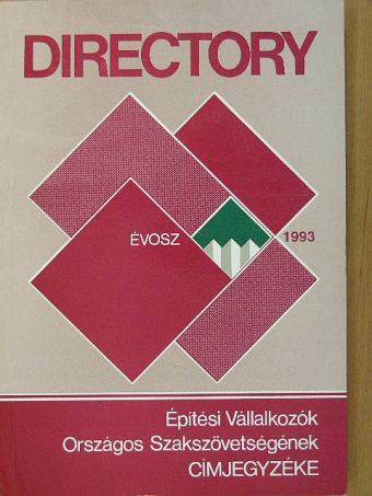 Építési Vállalkozók Országos Szakszövetségének címjegyzéke [antikvár]