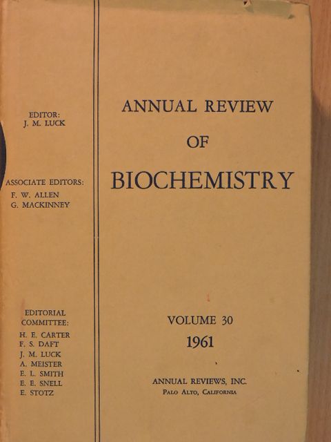 Annual Review of Biochemistry 1961 [antikvár]