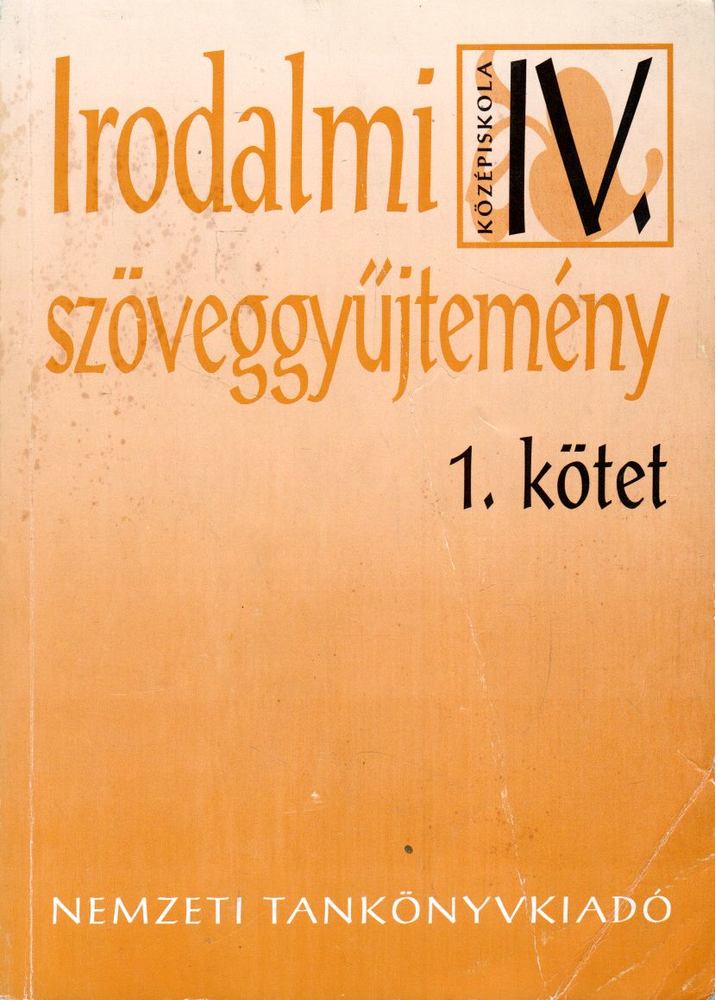 Madocsai László - Irodalmi szöveggyűjtemény IV/1. [antikvár]