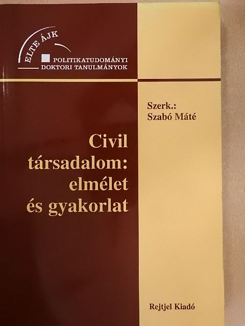Ablaka Gergely - Civil társadalom: elmélet és gyakorlat [antikvár]