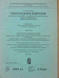 Bartha István - Vízügyi Közlemények 1993/3. [antikvár]