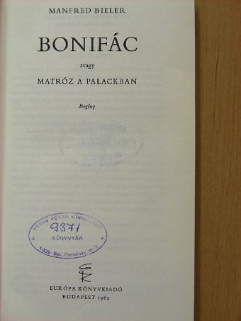 Manfred Bieler - Bonifác [antikvár]
