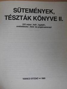 Csizmadia László - Sütemények, tészták könyve II. [antikvár]