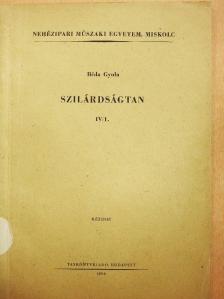 Béda Gyula - Szilárdságtan IV/1. [antikvár]