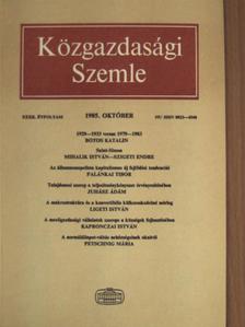 Botos Katalin - Közgazdasági Szemle 1985. október [antikvár]