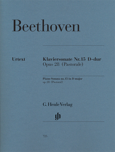 BEETHOVEN - KLAVIERSONATE NR.15 D-DUR OP.28 (PASTORALE) URTEXT (GERTSCH/PERAHIA)