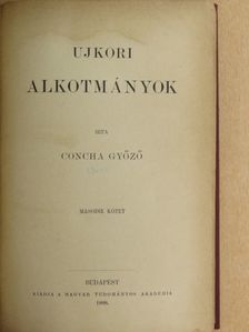 Concha Győző - Ujkori alkotmányok II. (töredék) [antikvár]
