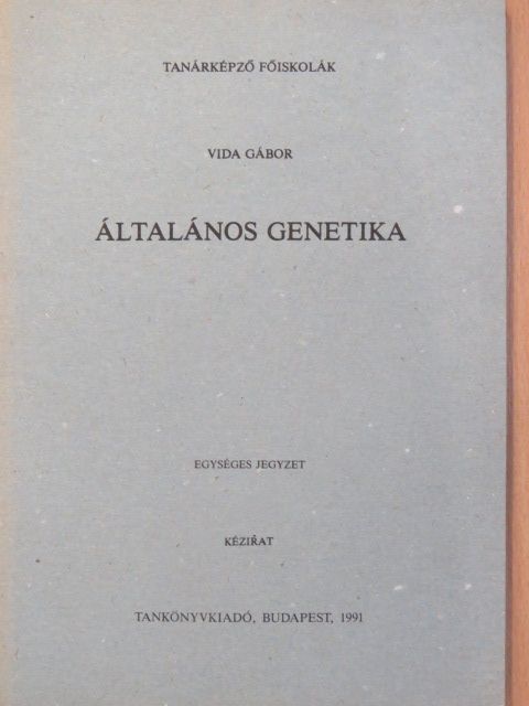 Vida Gábor - Általános genetika [antikvár]