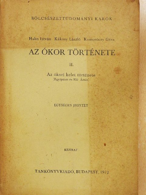 Hahn István - Az ókor története II.  [antikvár]