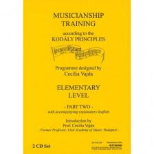 MUSICIANSHIP TRANINING ADD. TO THE KODÁLY PRINCIPLES. ELEMENTARY LEVEL PART TWO, 2 CD SET