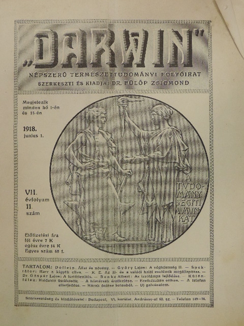 Benke Albert - "Darwin" 1918. junius 1. [antikvár]