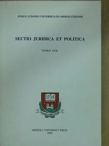 Fodor László - Sectio Juridica et Politica Tomus XVII. [antikvár]