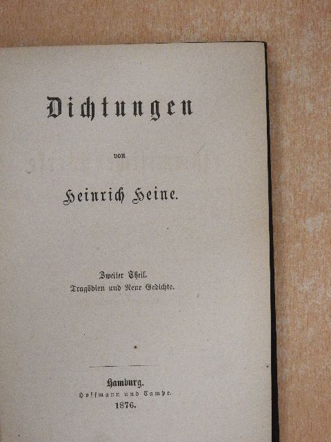 Heinrich Heine - Heinrich Heine's sämmtliche Werke 16/II. (Gótbetűs) [antikvár]