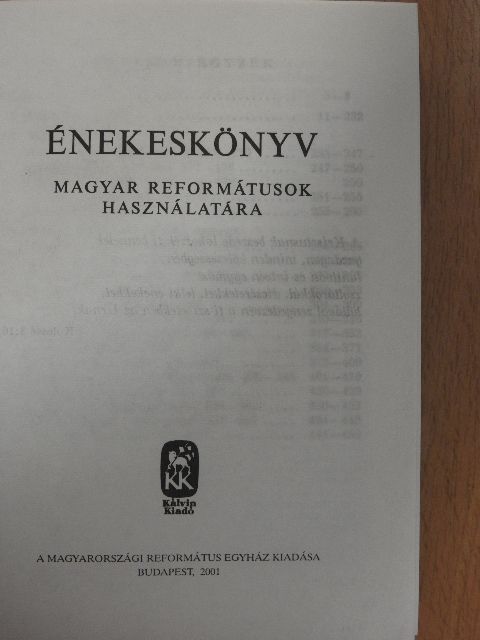 Énekeskönyv [antikvár]