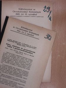 Dr. Benedek István - Különlenyomatok az Orvostudományi Közlemények számaiból 1943-1944 (2 db) [antikvár]