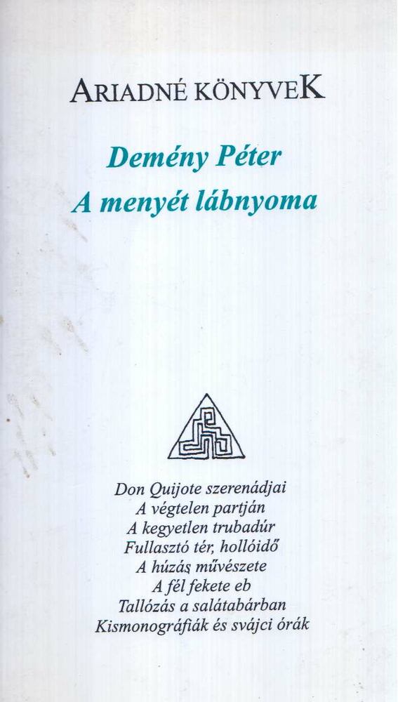Demény Péter - A menyét lábnyoma [antikvár]