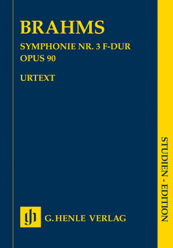 BRAHMS... - SYMPHONIE NR.3 F-DUR OP.90 STUDIENPARTITUR URTEXT (ROBERT PASCALL)