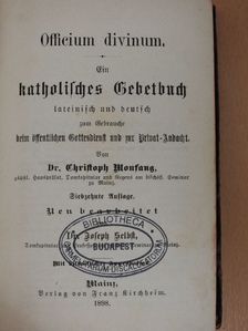 Dr. Christoph Kloufang - Officium divinum (gótbetűs) [antikvár]