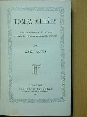 Kéki Lajos - Tompa Mihály [antikvár]