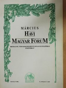 Bérczy Márton - Havi Magyar Fórum 2002. március [antikvár]