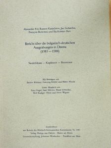 Alexander Fol - Bericht über die bulgarisch-deutschen Ausgrabungen in Drama (1983-1988) [antikvár]