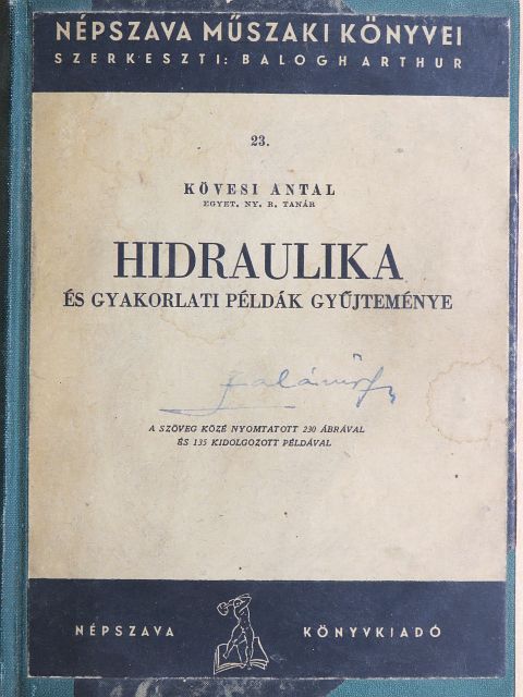 Kövesi Antal - Hidraulika [antikvár]