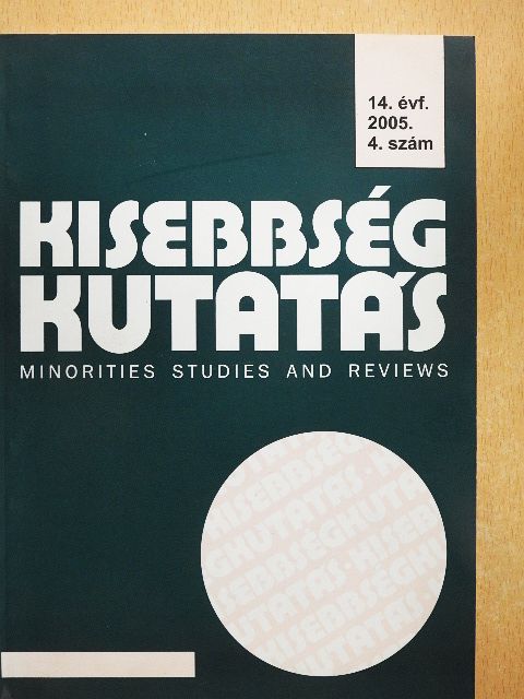 Dobos Balázs - Kisebbségkutatás 2005/4. [antikvár]