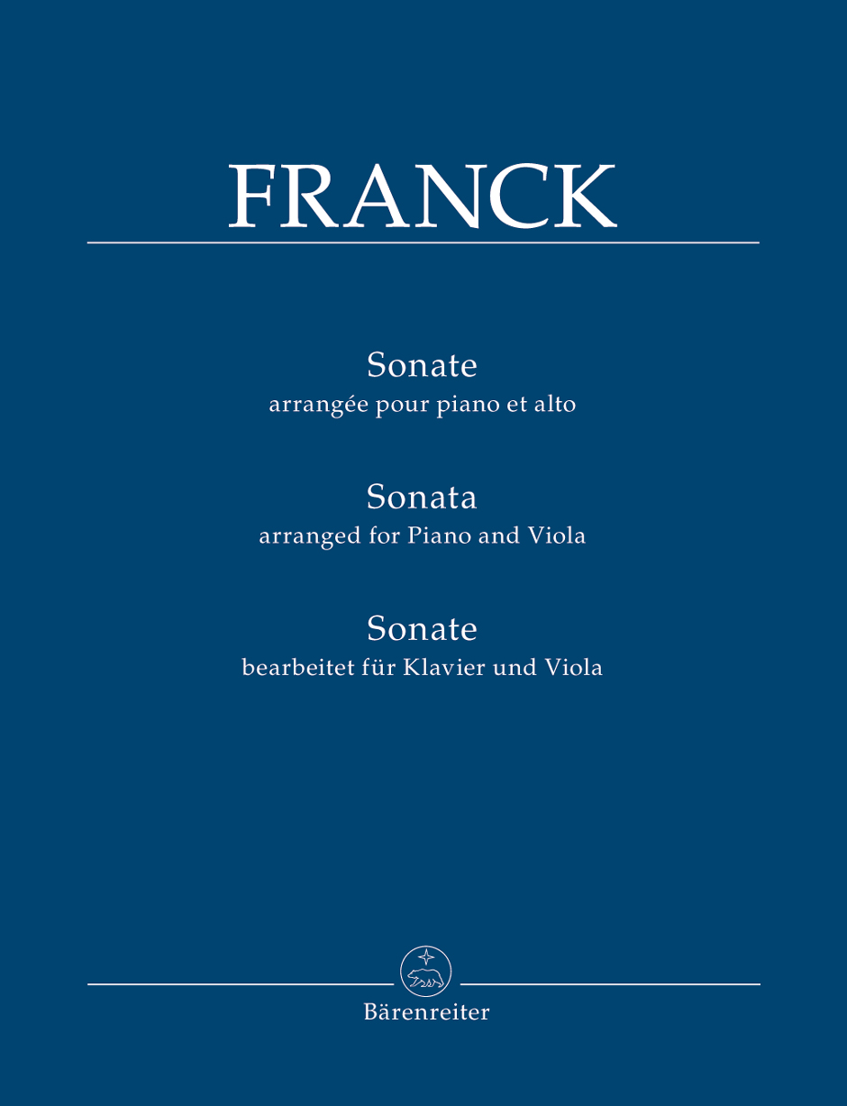 Franck - SONATE BEARBEITET FÜR KLAVIER UND VIOLA (D. WOODFULL-HARRIS)